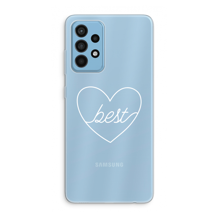 Best heart pastel: Samsung Galaxy A52 Transparant Hoesje