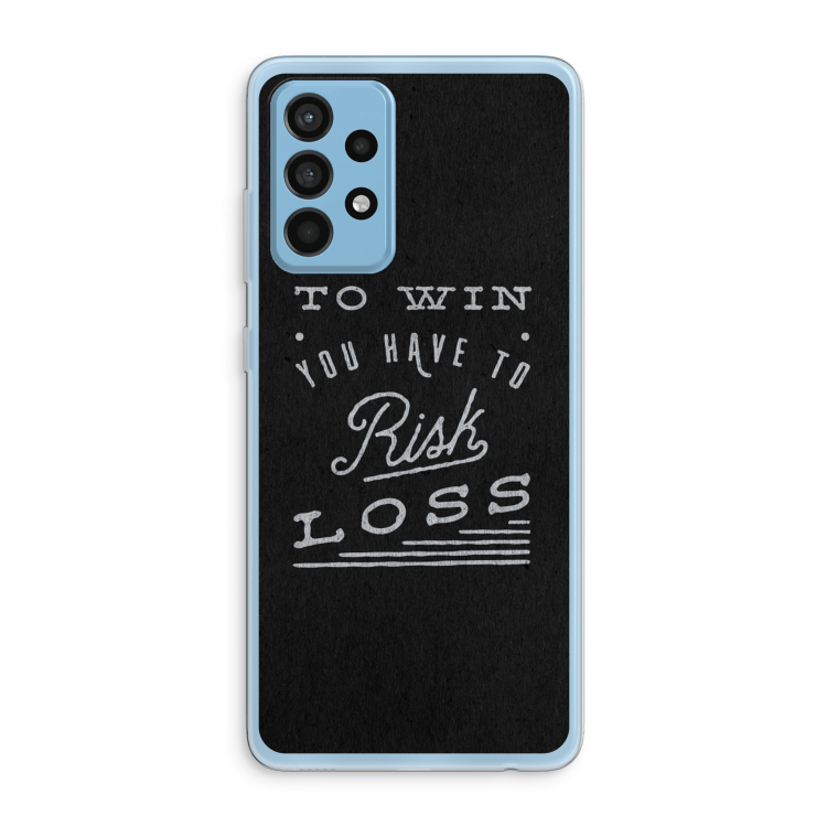 Risk loss: Samsung Galaxy A52 Transparant Hoesje