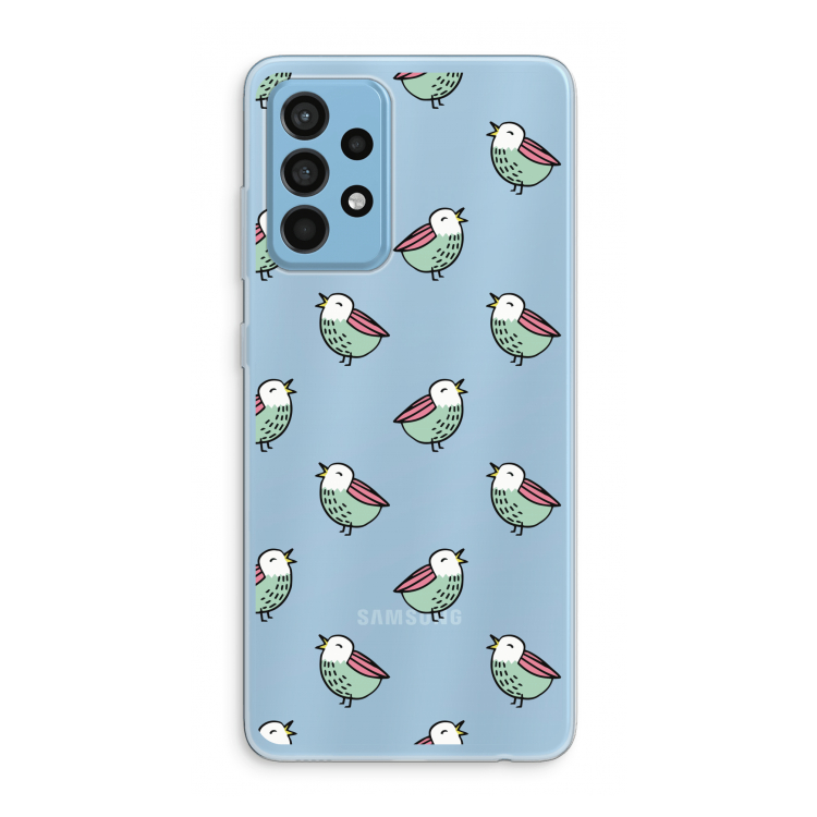 Vogeltjes: Samsung Galaxy A52 Transparant Hoesje
