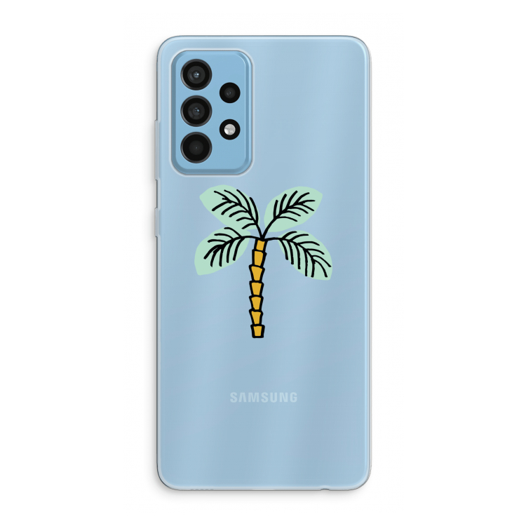 Palmboom: Samsung Galaxy A52 Transparant Hoesje