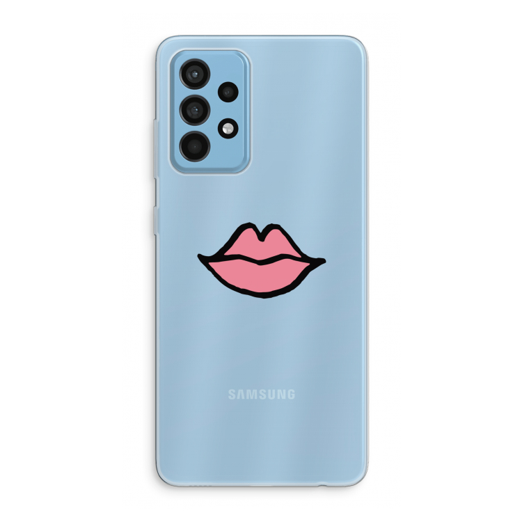 Kusje: Samsung Galaxy A52 Transparant Hoesje