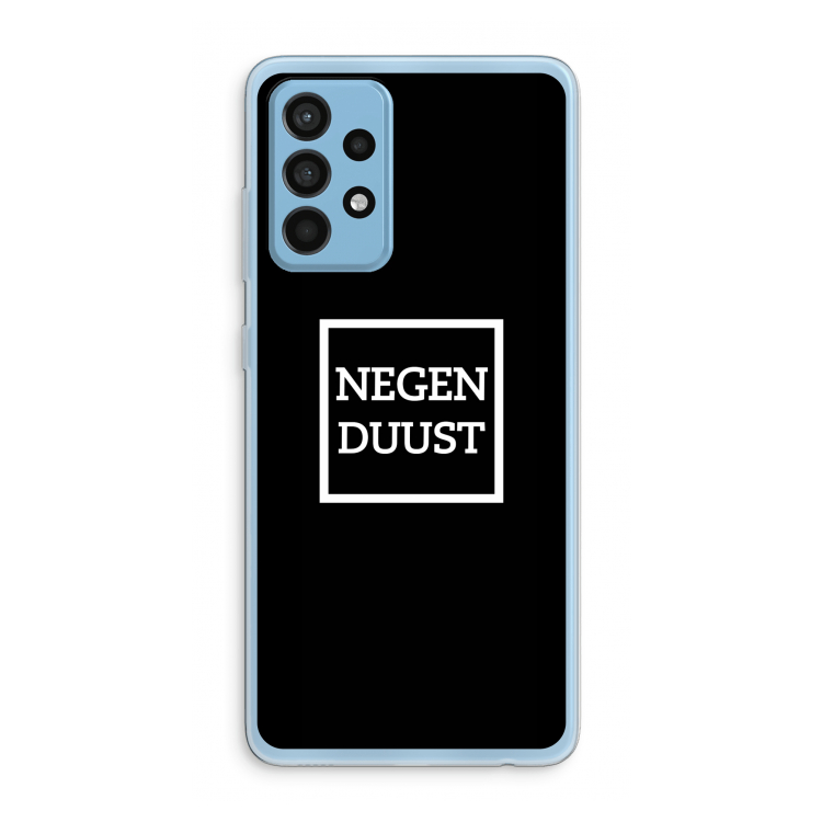Negenduust black: Samsung Galaxy A52 Transparant Hoesje
