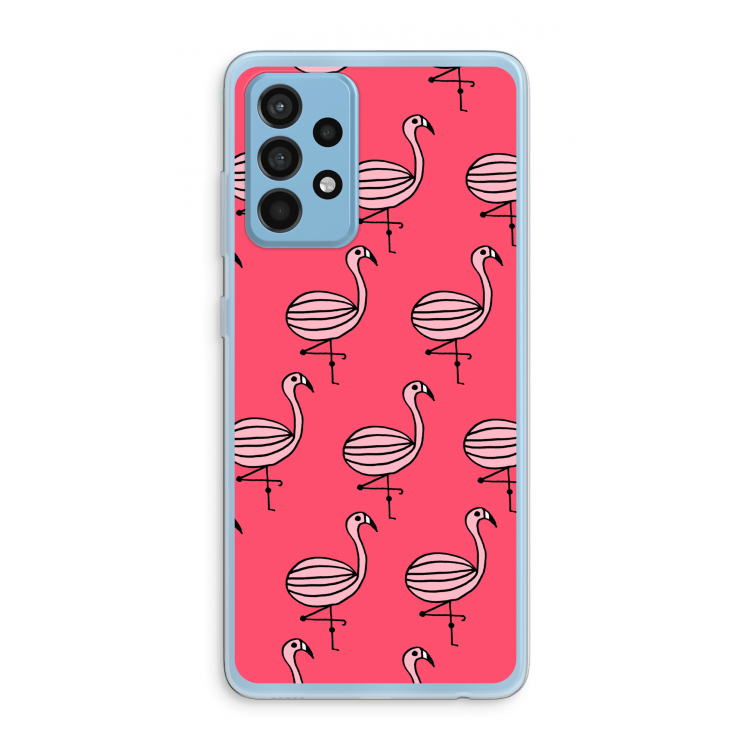 Flamingo: Samsung Galaxy A52 Transparant Hoesje