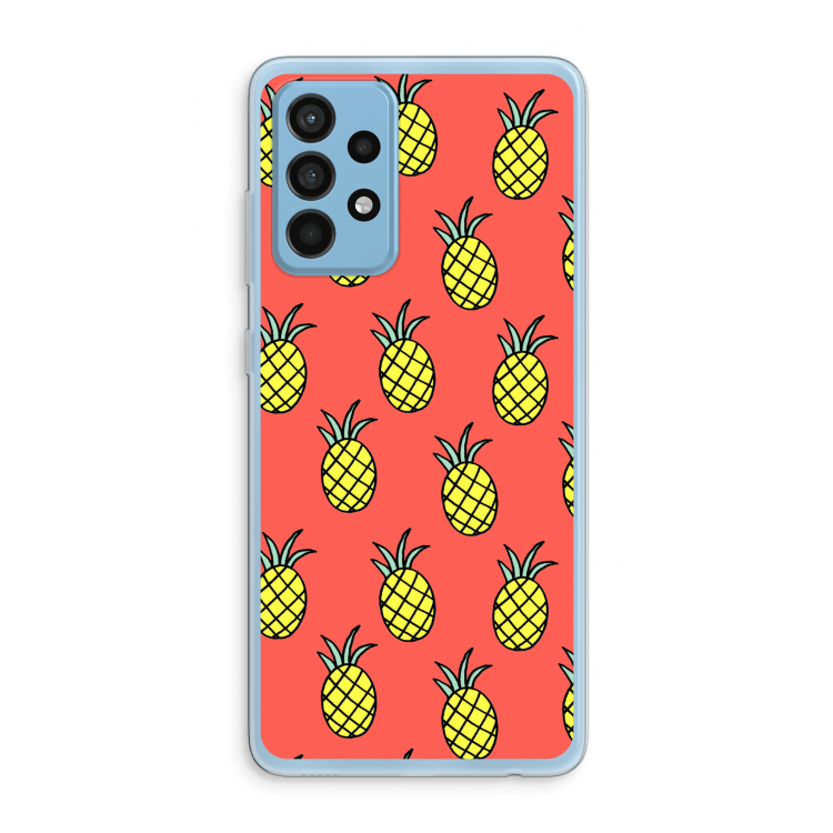 Ananas: Samsung Galaxy A52 Transparant Hoesje