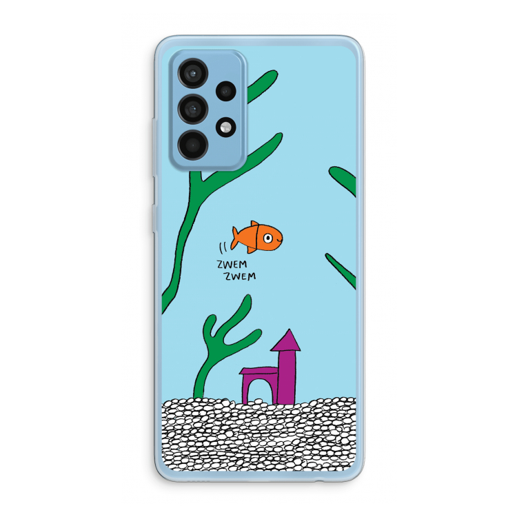 Aquarium: Samsung Galaxy A52 Transparant Hoesje