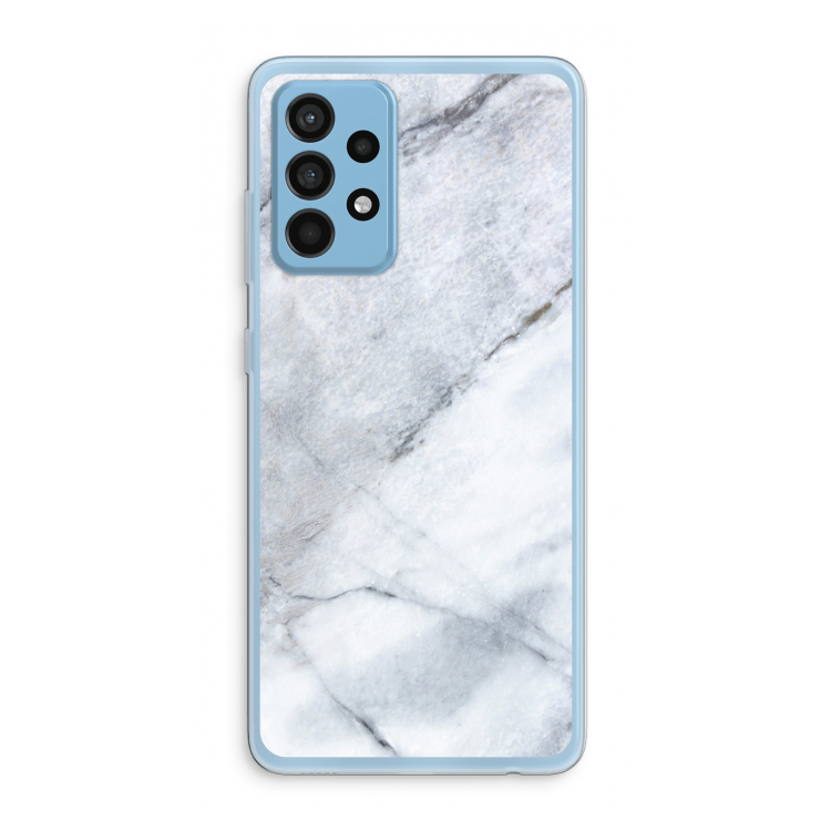 Witte marmer: Samsung Galaxy A52 Transparant Hoesje