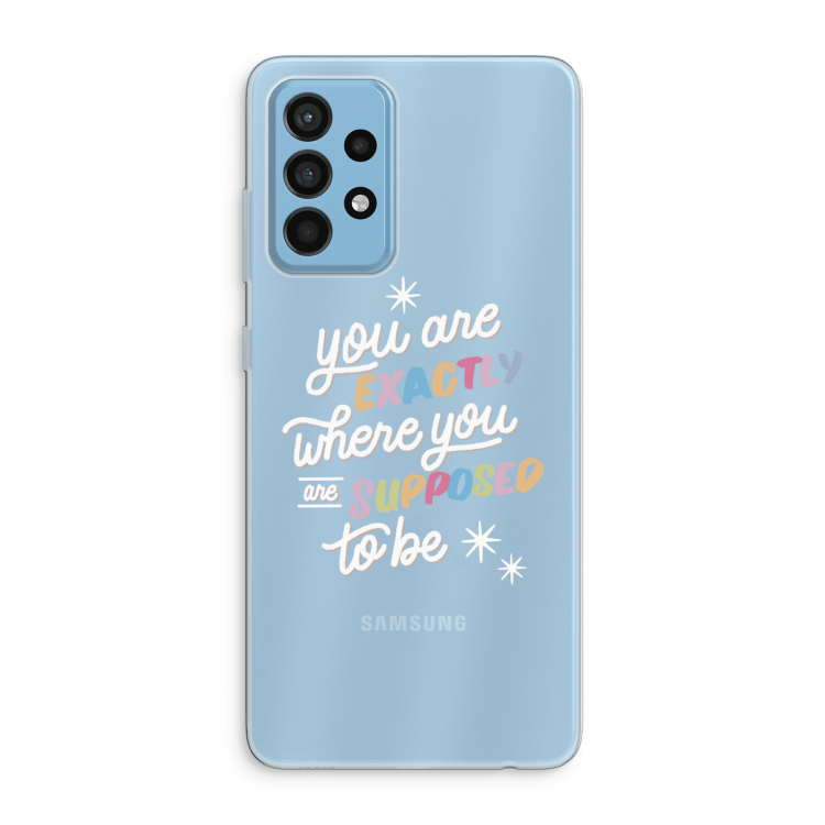 Right Place: Samsung Galaxy A52 Transparant Hoesje