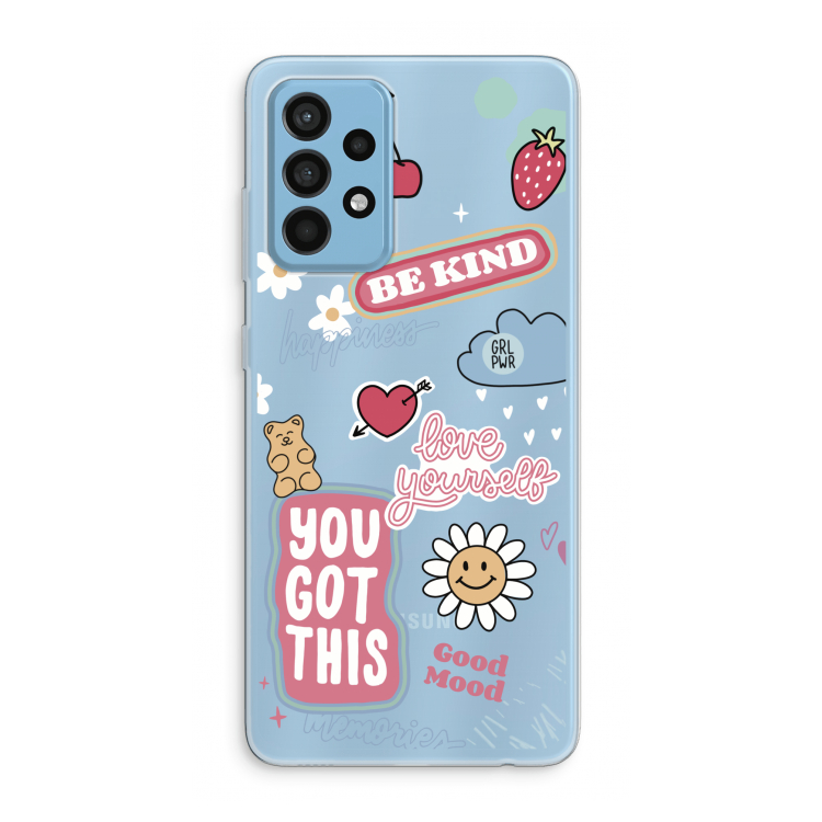 Positivity: Samsung Galaxy A52 Transparant Hoesje