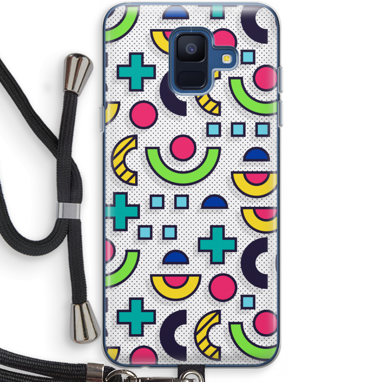 8-bit N°6: Samsung Galaxy A6 (2018) Transparant Hoesje met koord