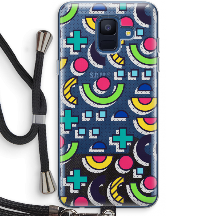 8-bit N°6: Samsung Galaxy A6 (2018) Transparant Hoesje met koord