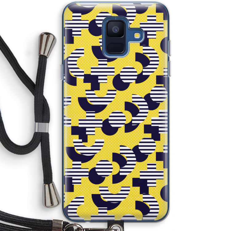8-bit N°3: Samsung Galaxy A6 (2018) Transparant Hoesje met koord