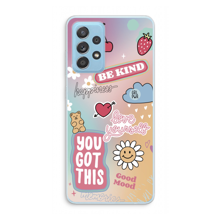 Positivity: Samsung Galaxy A73 Transparant Hoesje