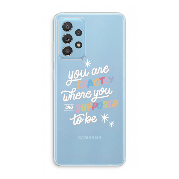 Right Place: Samsung Galaxy A73 Transparant Hoesje