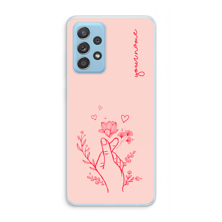 Giving Flowers: Samsung Galaxy A73 Transparant Hoesje