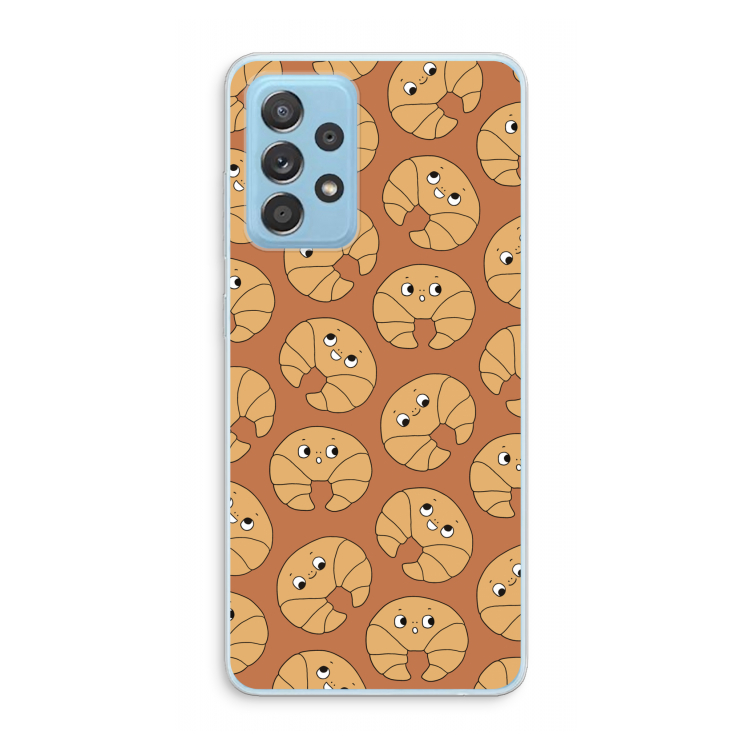 Croissant: Samsung Galaxy A73 Transparant Hoesje