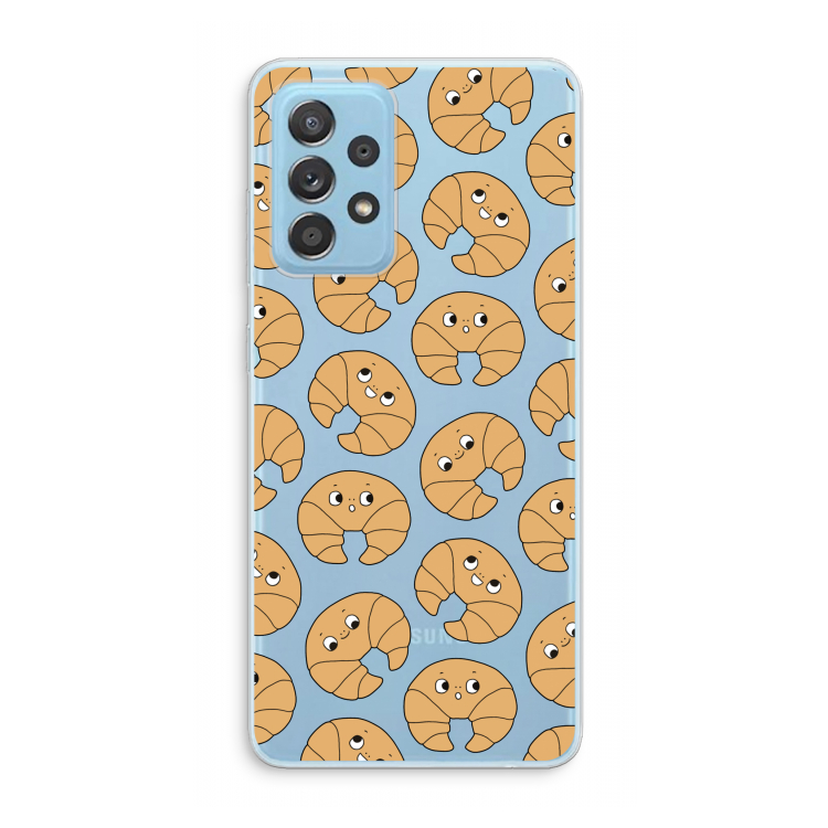Croissant: Samsung Galaxy A73 Transparant Hoesje