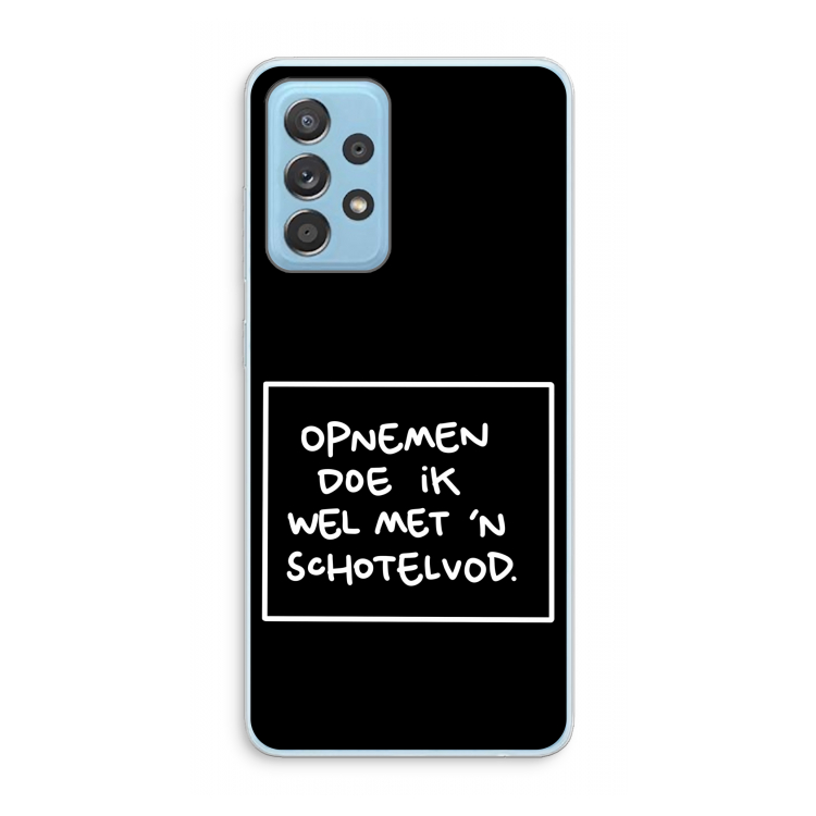 Schotelvod: Samsung Galaxy A73 Transparant Hoesje