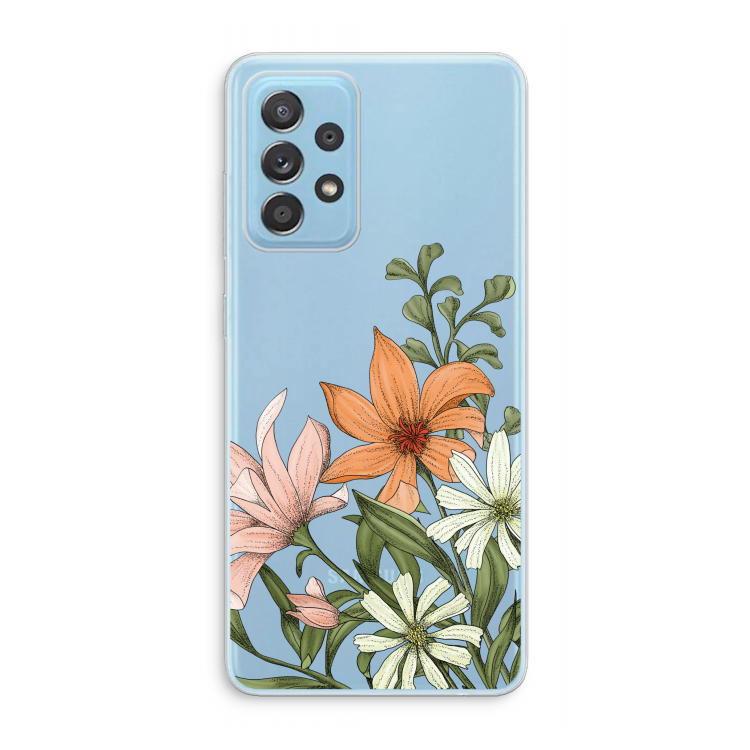 Floral bouquet: Samsung Galaxy A73 Transparant Hoesje