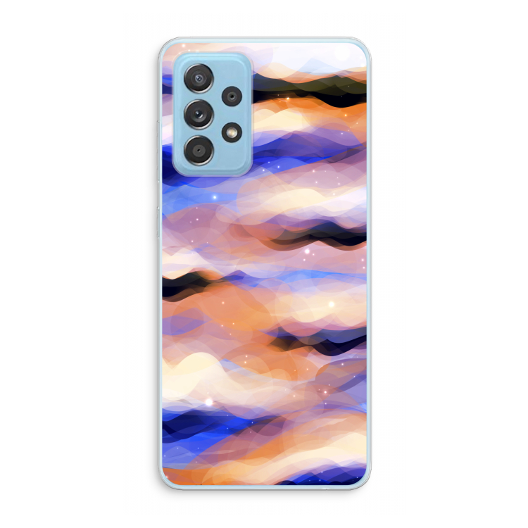 Donkere Wolken: Samsung Galaxy A73 Transparant Hoesje