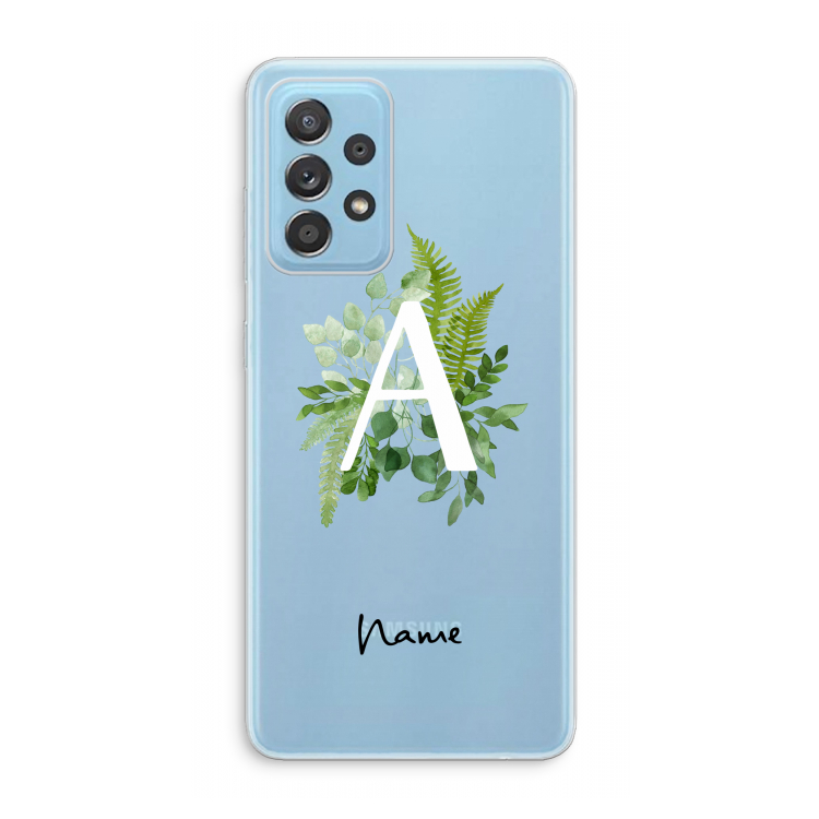 Green Brush: Samsung Galaxy A73 Transparant Hoesje