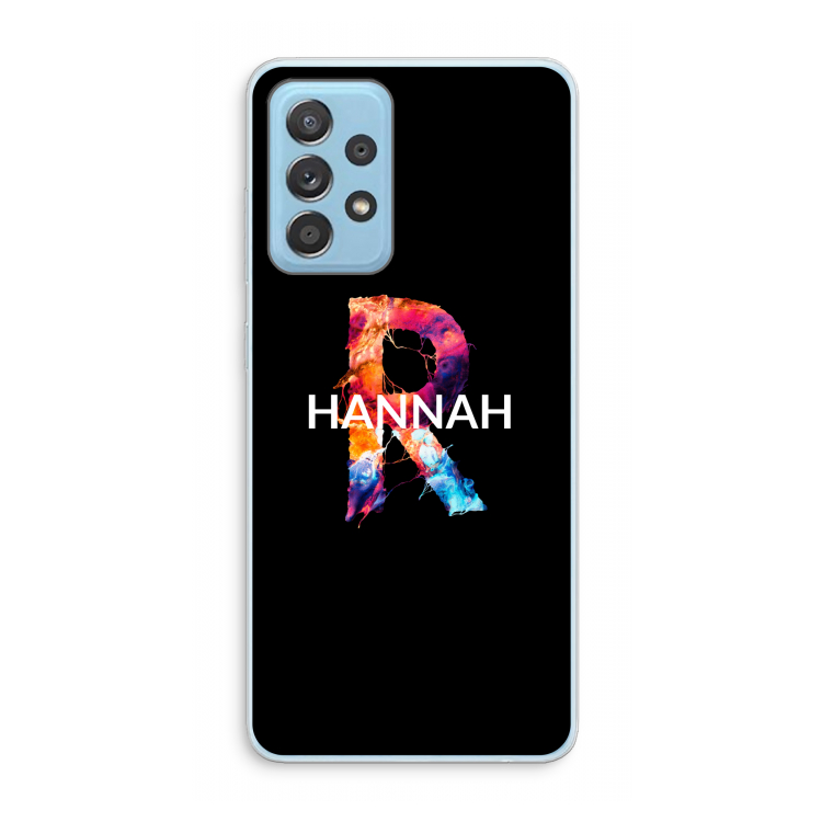 Abstract Spectrum: Samsung Galaxy A73 Transparant Hoesje