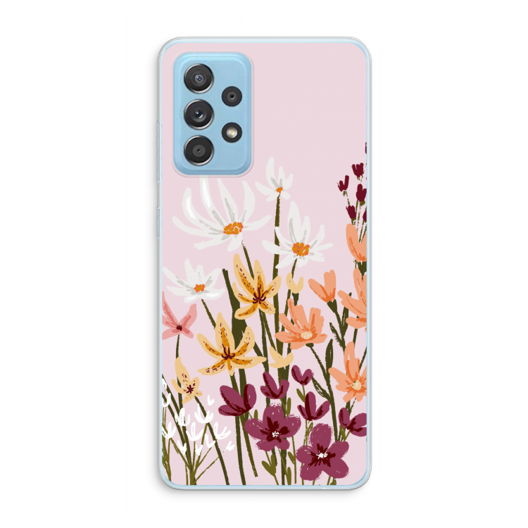 Painted wildflowers: Samsung Galaxy A73 Transparant Hoesje