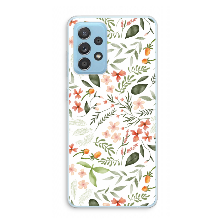 Sweet little flowers: Samsung Galaxy A73 Transparant Hoesje