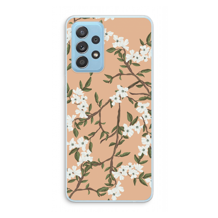 Blossoming spring: Samsung Galaxy A73 Transparant Hoesje