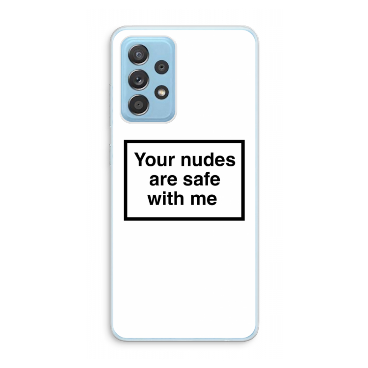 Safe with me: Samsung Galaxy A73 Transparant Hoesje