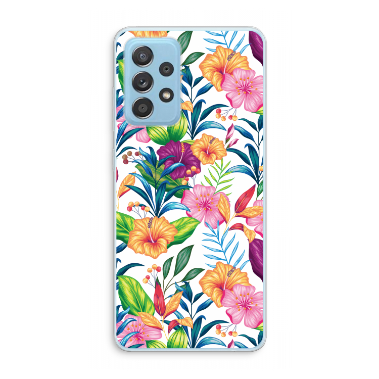 Tropisch 2: Samsung Galaxy A73 Transparant Hoesje