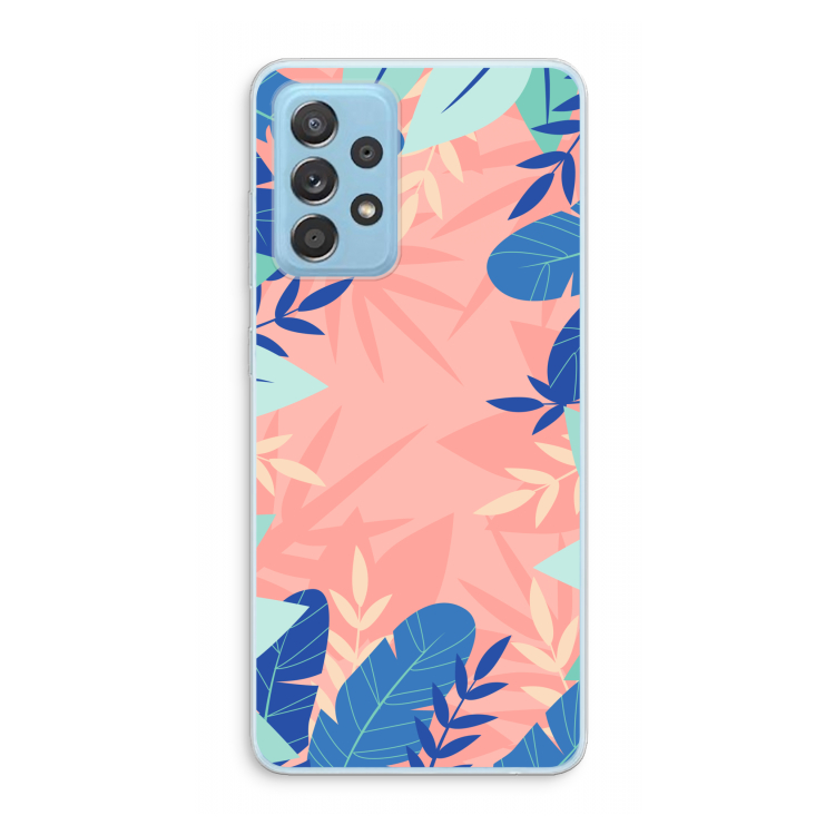 Tropisch: Samsung Galaxy A73 Transparant Hoesje