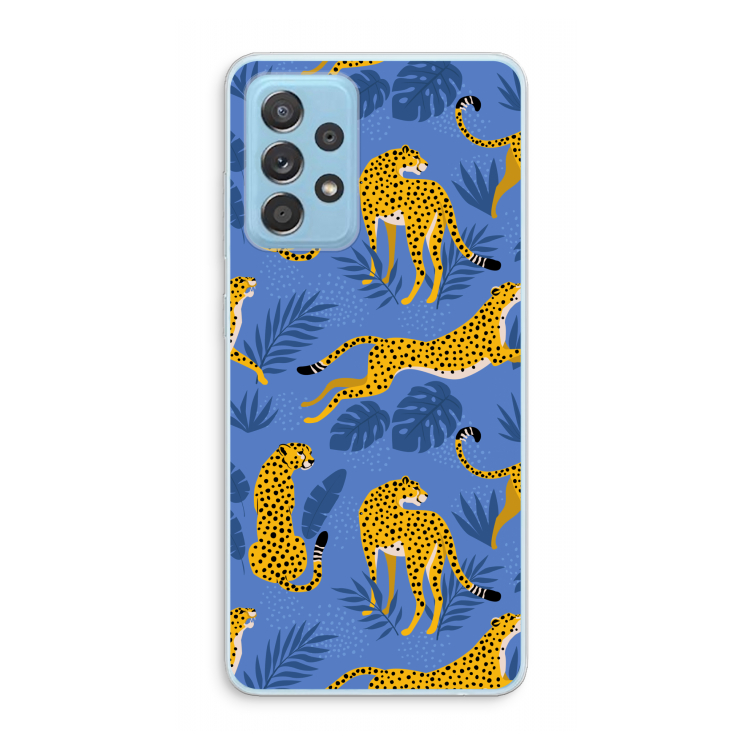 Luipaard: Samsung Galaxy A73 Transparant Hoesje