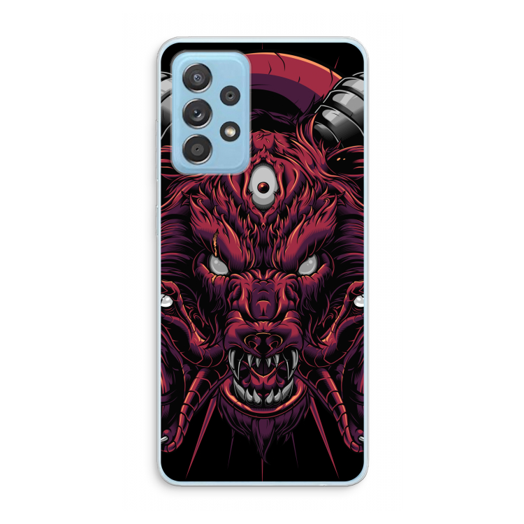 Hell Hound and Serpents: Samsung Galaxy A73 Transparant Hoesje