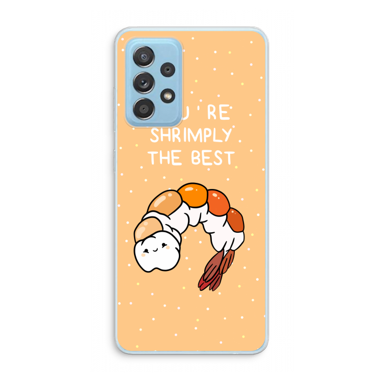 You're Shrimply The Best: Samsung Galaxy A73 Transparant Hoesje