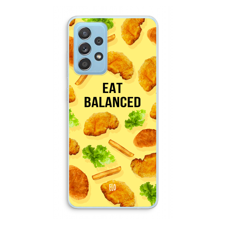 Eat Balanced: Samsung Galaxy A73 Transparant Hoesje