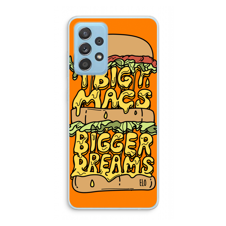 Big Macs Bigger Dreams: Samsung Galaxy A73 Transparant Hoesje