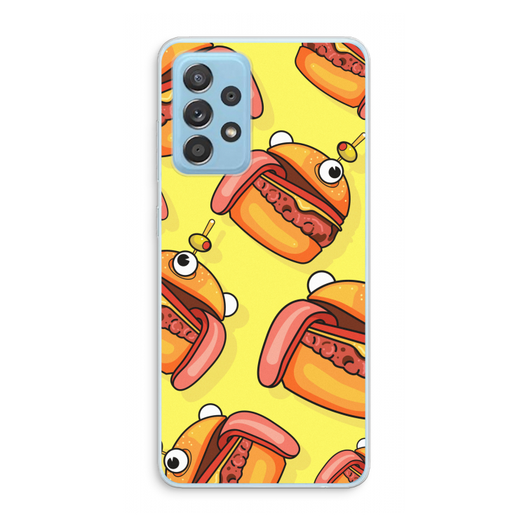 Hamburger: Samsung Galaxy A73 Transparant Hoesje
