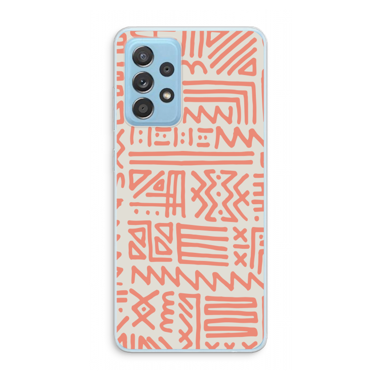 Marrakech Pink: Samsung Galaxy A73 Transparant Hoesje