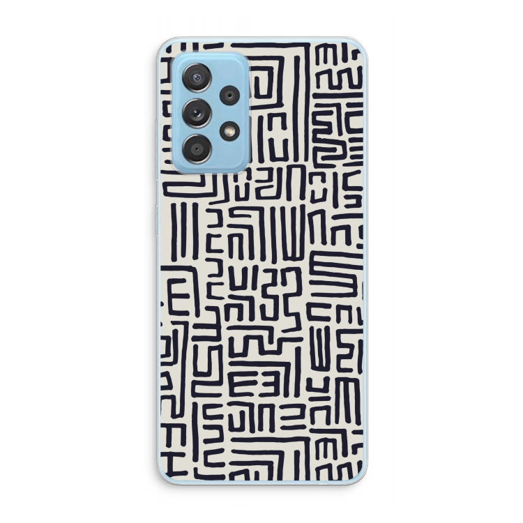 Moroccan Print: Samsung Galaxy A73 Transparant Hoesje