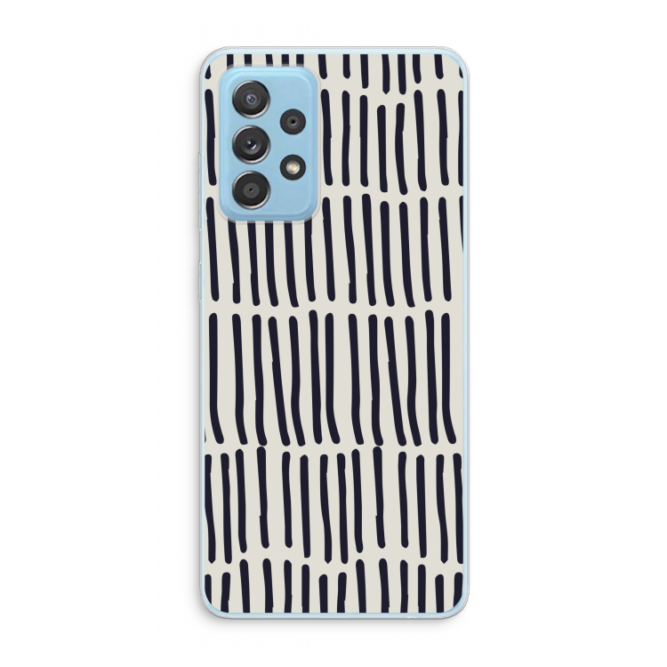 Moroccan stripes: Samsung Galaxy A73 Transparant Hoesje