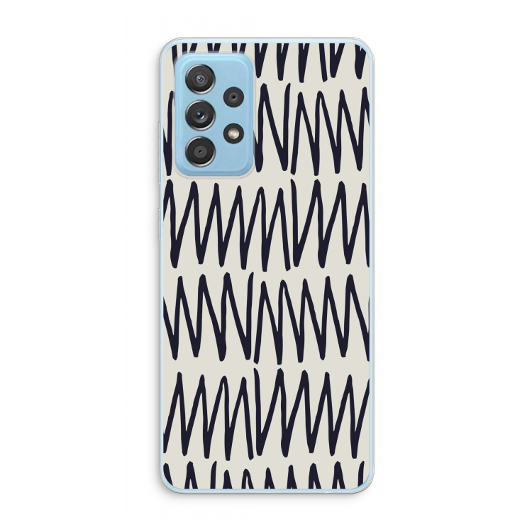 Marrakech Zigzag: Samsung Galaxy A73 Transparant Hoesje