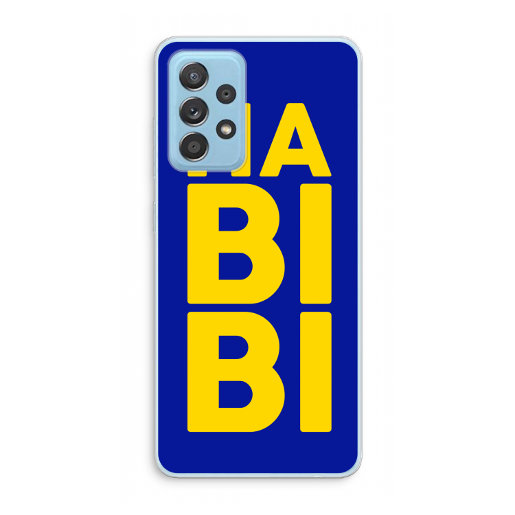 Habibi Blue: Samsung Galaxy A73 Transparant Hoesje