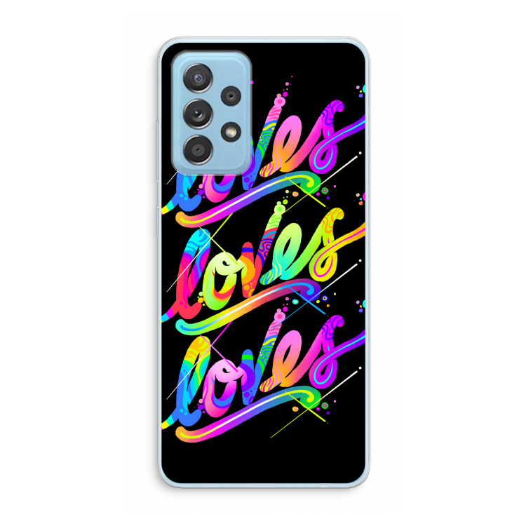 Loves: Samsung Galaxy A73 Transparant Hoesje