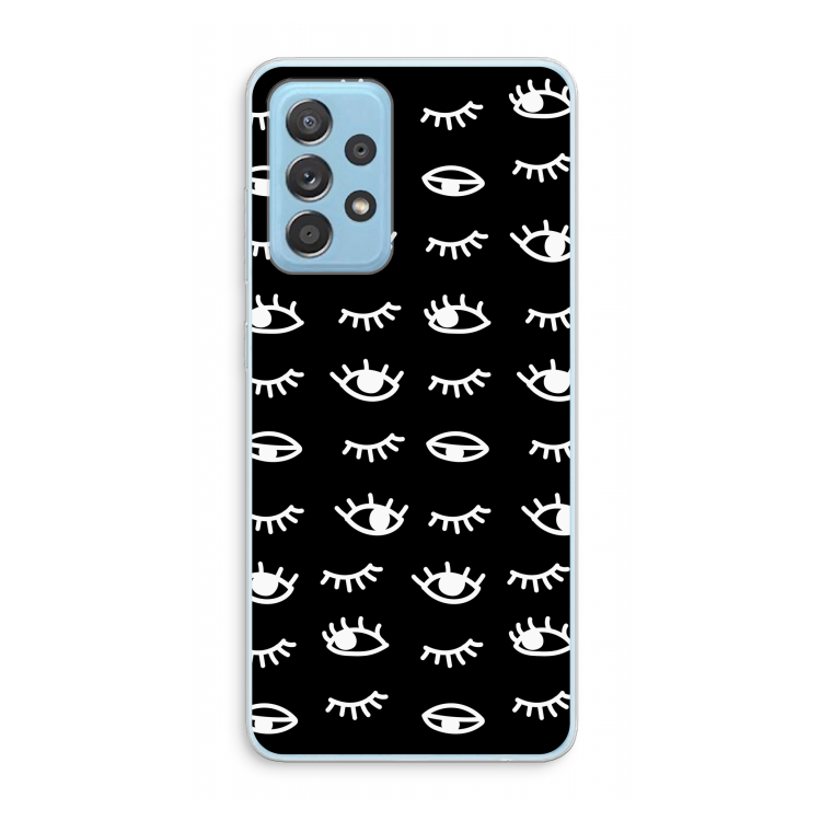 Eye pattern #3: Samsung Galaxy A73 Transparant Hoesje