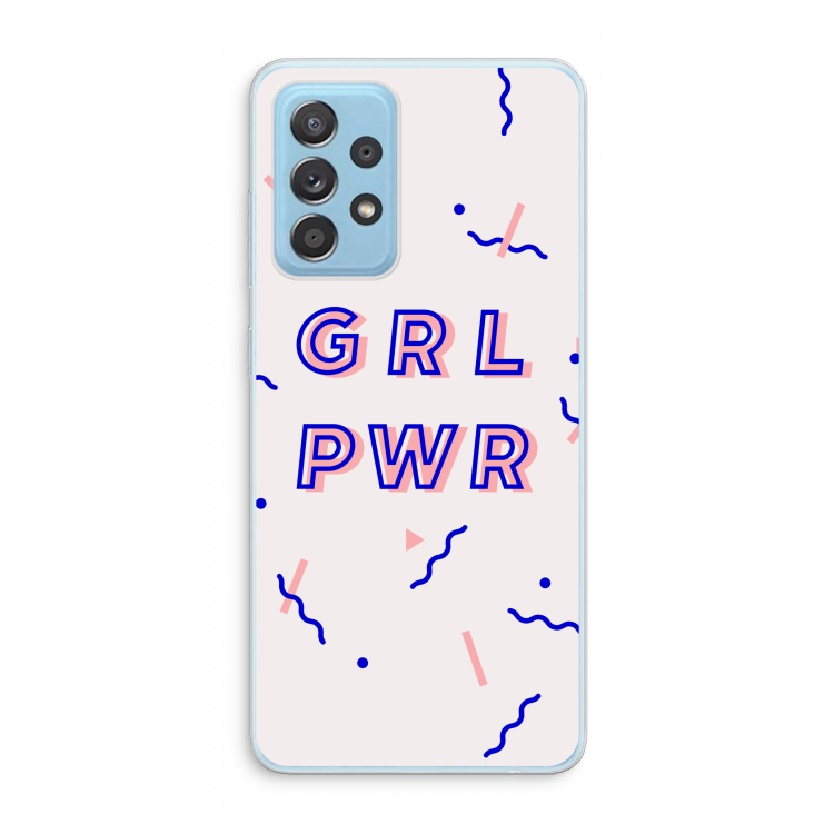GRL PWR: Samsung Galaxy A73 Transparant Hoesje