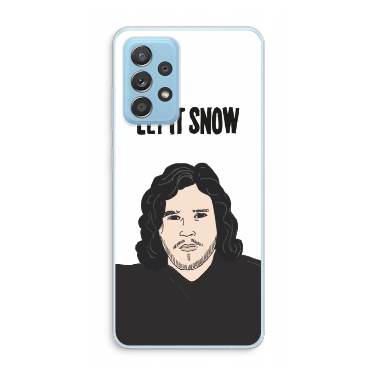 Let It Snow: Samsung Galaxy A73 Transparant Hoesje