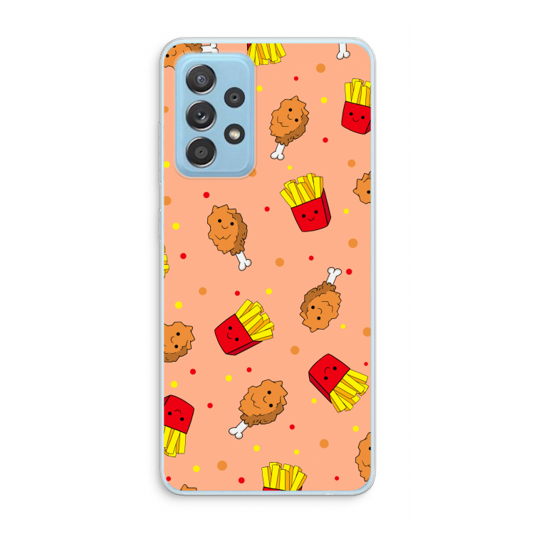 Chicken 'n Fries: Samsung Galaxy A73 Transparant Hoesje