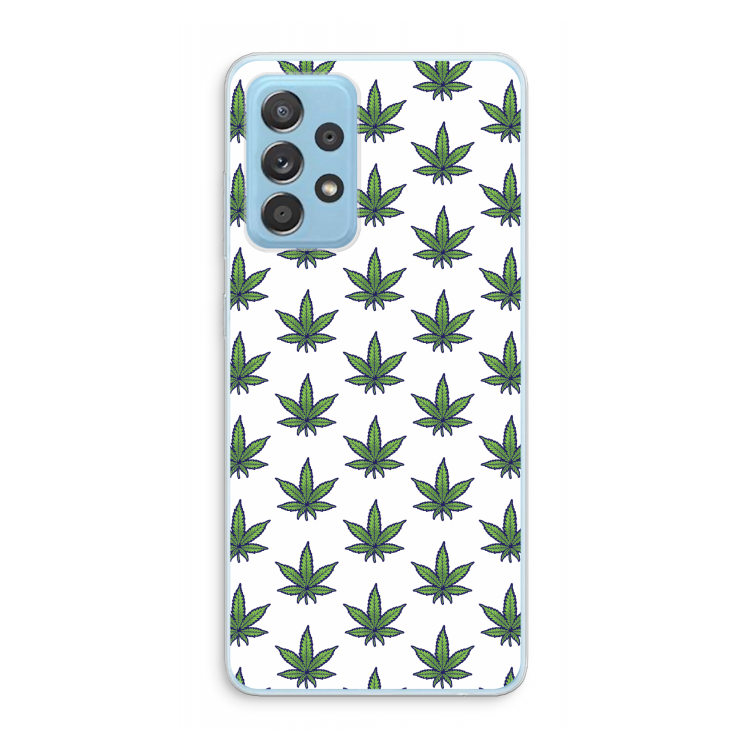 Weed: Samsung Galaxy A73 Transparant Hoesje