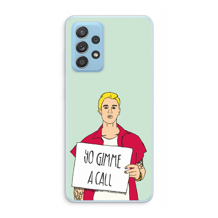 Gimme a call: Samsung Galaxy A73 Transparant Hoesje