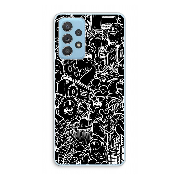 Vexx Black City : Samsung Galaxy A73 Transparant Hoesje